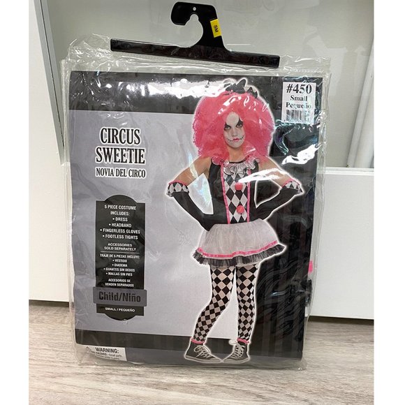 Circus Sweetie Clown Costume - Child Small (4-6) - Picture 2 of 4